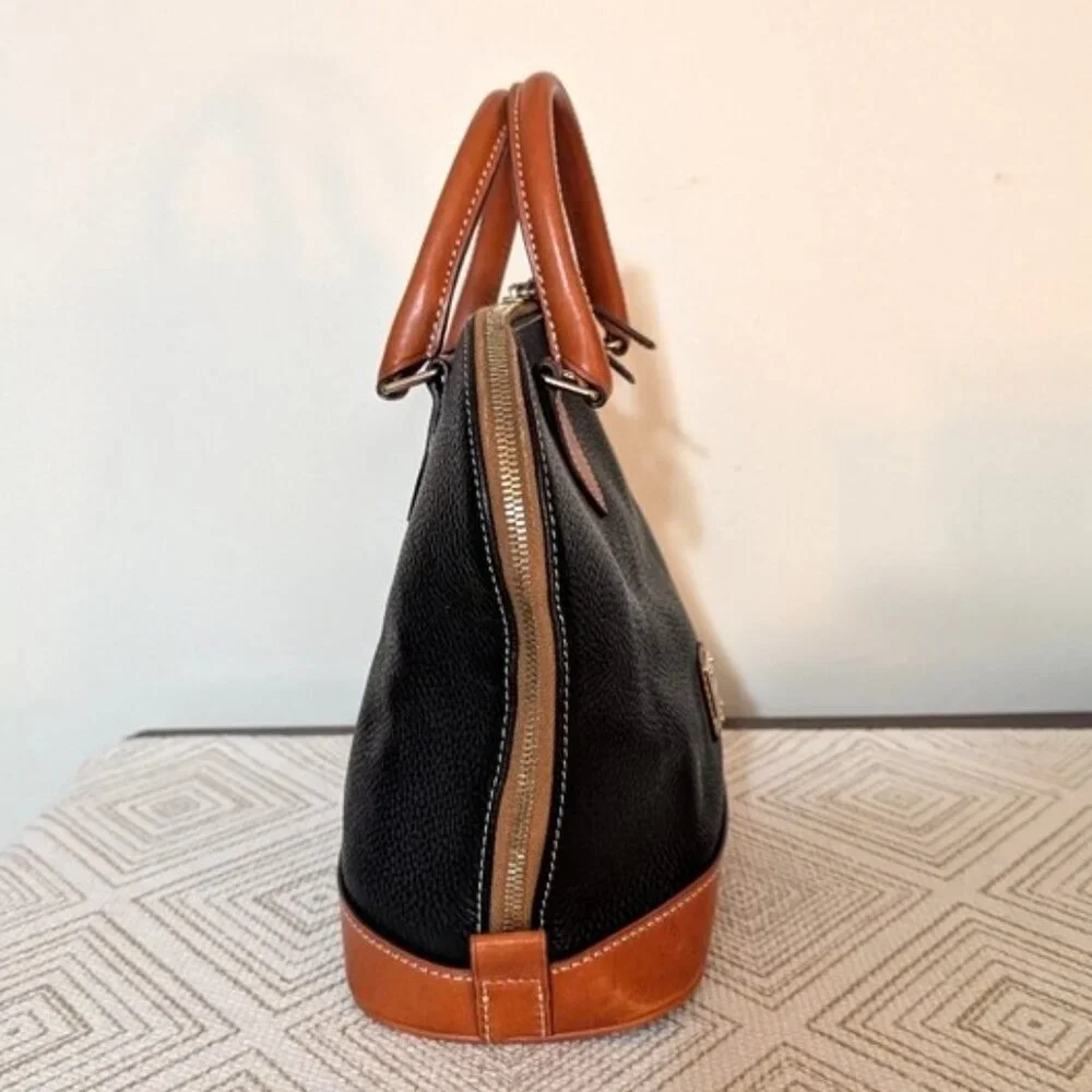Dooney & Bourke Pebble Grain Leather Zip Zip‎ Satchel